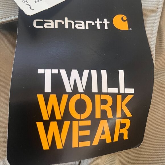 Carhartt Shirt Mens XL Heavy Twill Work Wear Outdoor Utility Button Up Easy Care - Picture 6 of 9